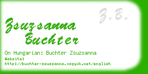 zsuzsanna buchter business card